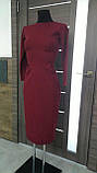 Сукня креп дайвінг Бордовий 40 ромір, фото 2