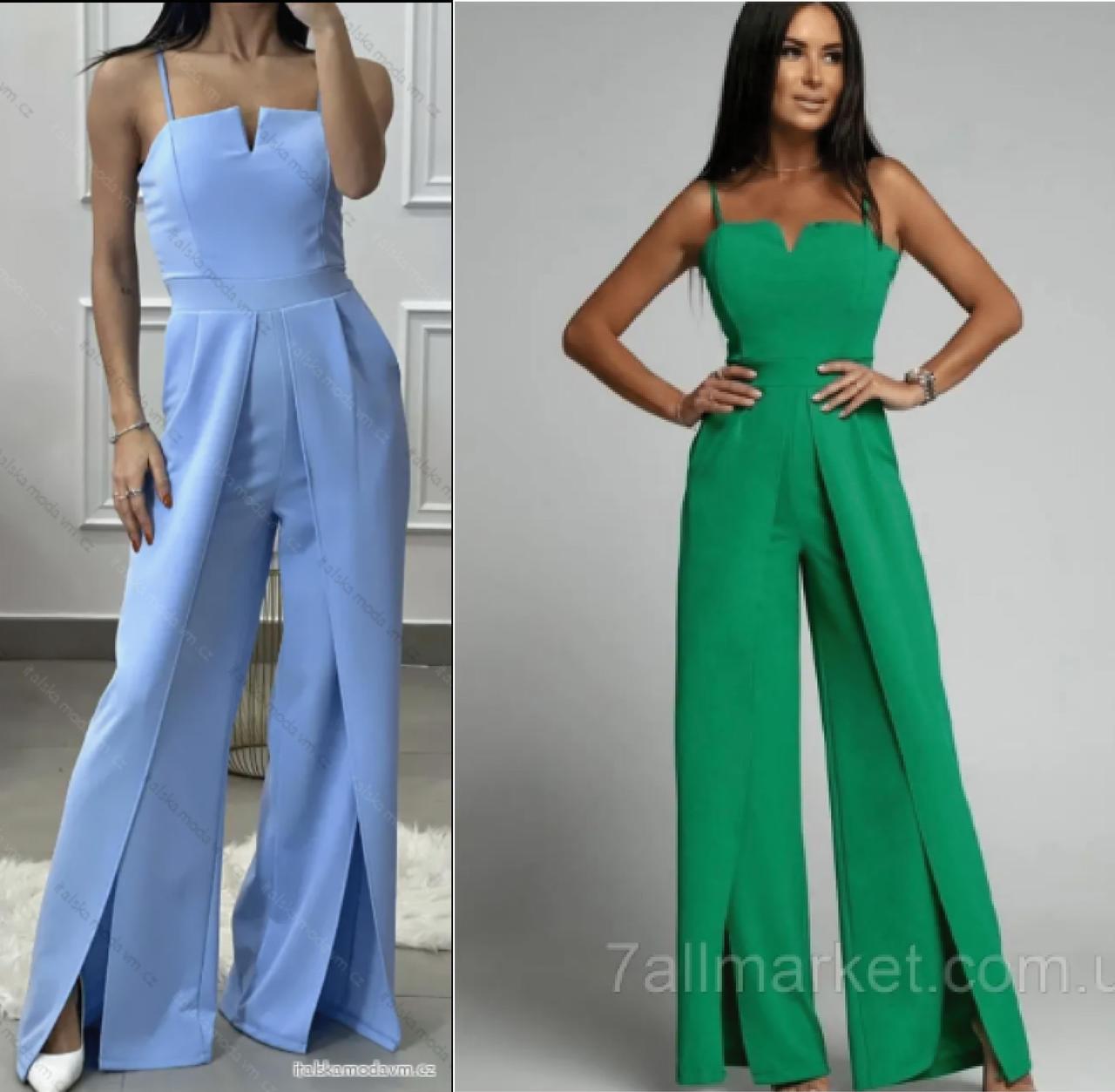 Комбінезон максі Костюмка Блакитний 42 ромір, фото 1