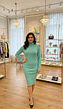 Сукня Рібана рубчик вузький Мятній 58 ромір, фото 3
