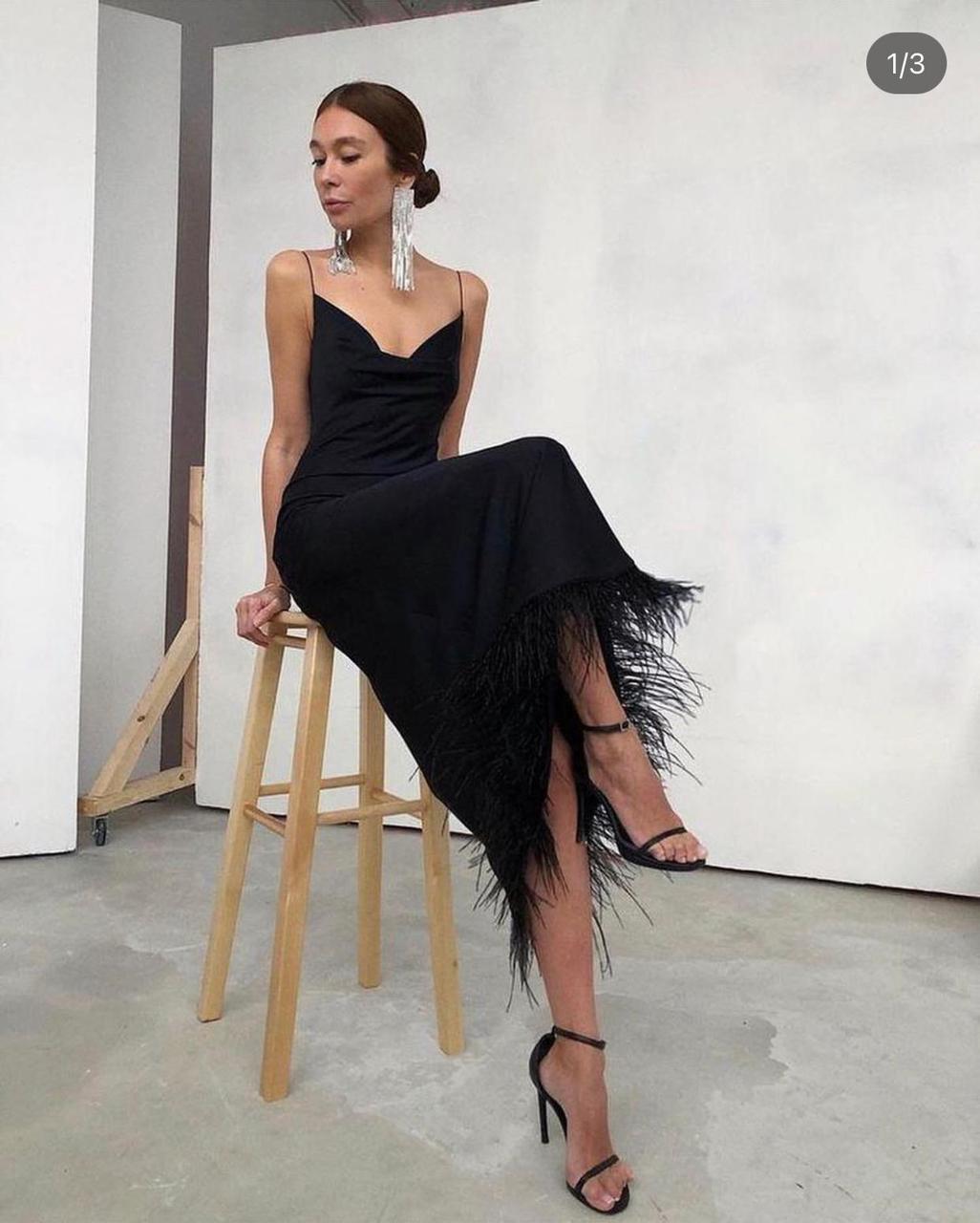 Сукня Шелк Чорний 44 ромір, фото 1