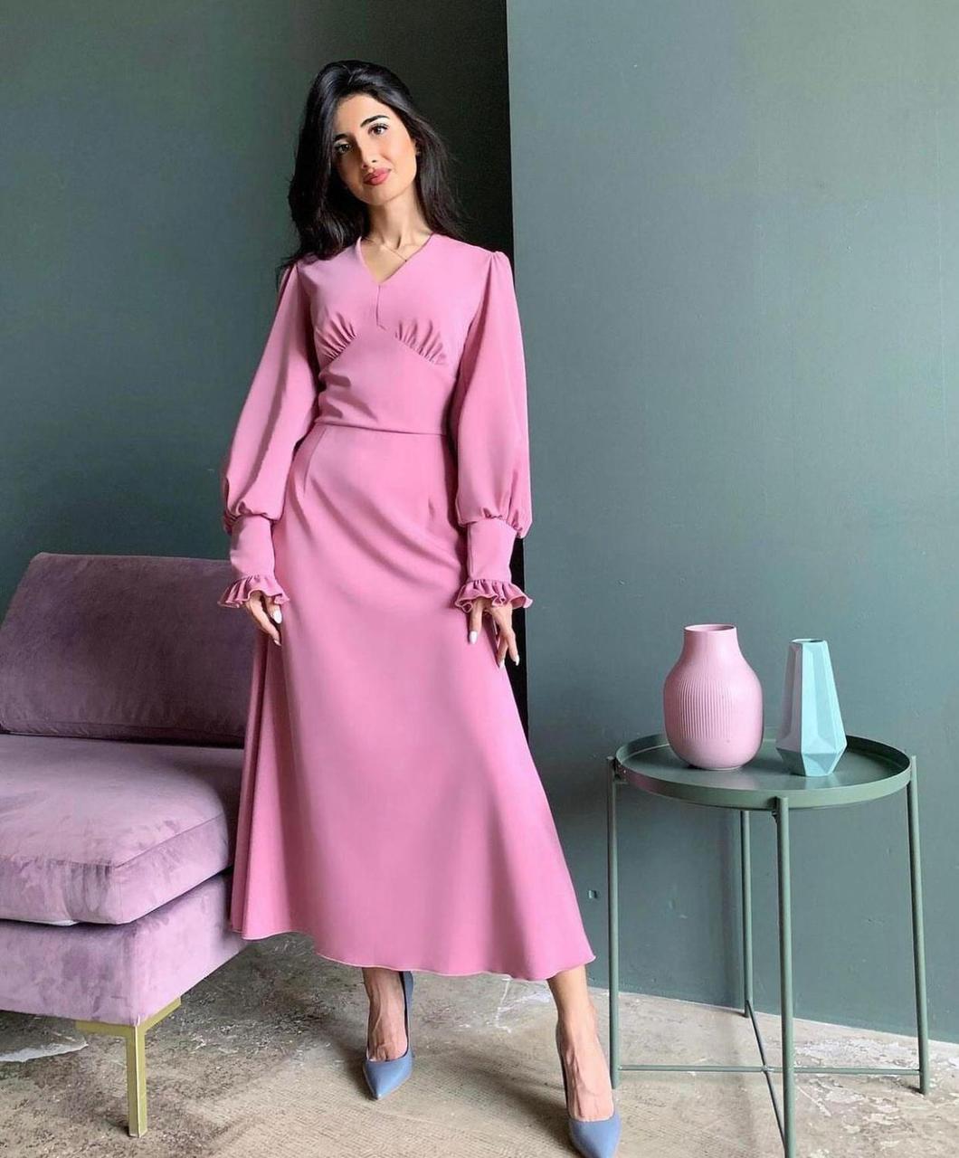 Сукня креп-дайвінг Бордовий 42 ромір, фото 1