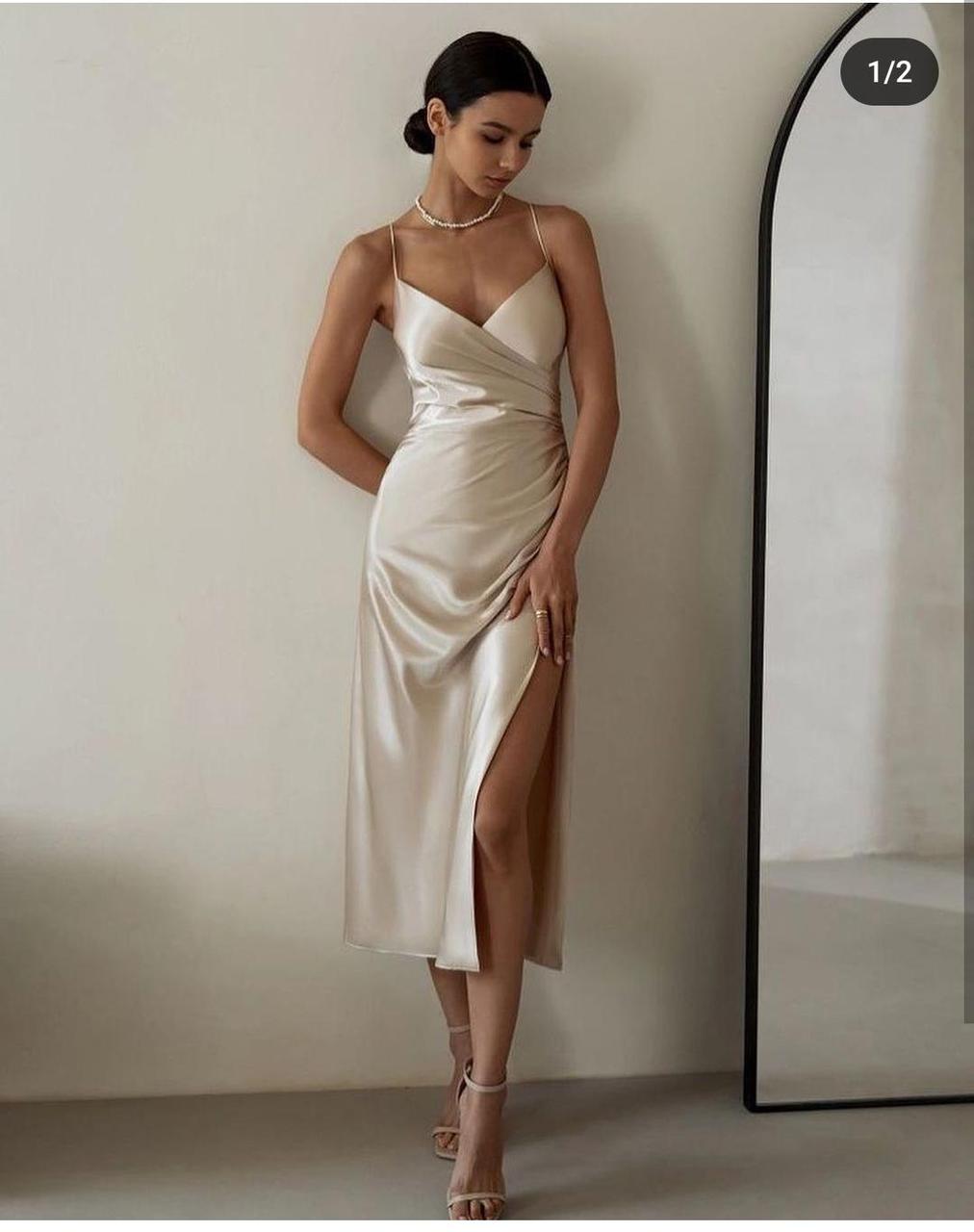 Сукня Шелк Рожевий 46 ромір, фото 1