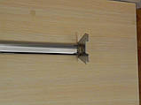 Перемичка 100 см овальна хромована на перфоровану рейку, фото 3