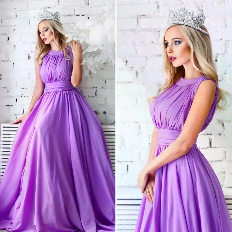 Сукня креп-дайвінг Бузковий 48 ромір, фото 1