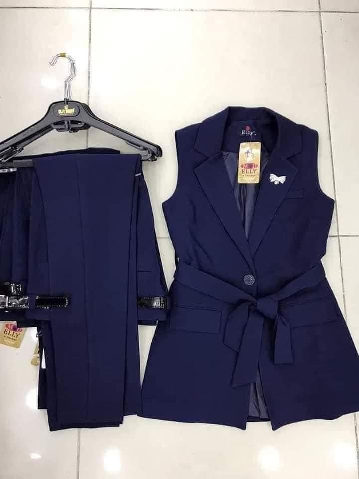 Костюм верх + штани (двійка) Костюмка синій темний 66 ромір, фото 1
