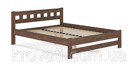 Ліжко дерев’яне 140 +внесок, Верона(бук) Меблі Сервіс, Горіх світлий, фото 2