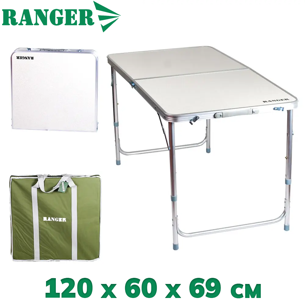 Стіл для пікніка розкладний туристичний стіл похідний стіл для кемпінгу з чохлом Ranger Time TA-21408