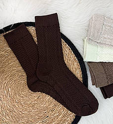 Високі шкарпетки під уги, шоколадні (розмір 36-39)