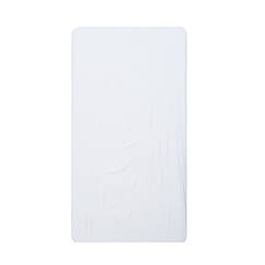 Простирадло на резинці на дитячий матрац Twins 120x60 сатин білий