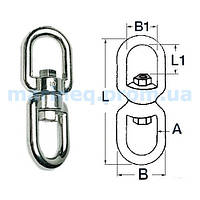 Талрепи, скоби, карабіни, вертлюги