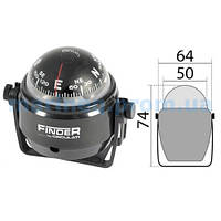 Компас Finder, чорний / чорний, 15°, на кронштейні