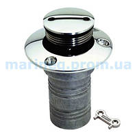 Горловина бака "Gasoline", червона напис, Ø38 мм, нержавіюча сталь. Арт. бази 09434