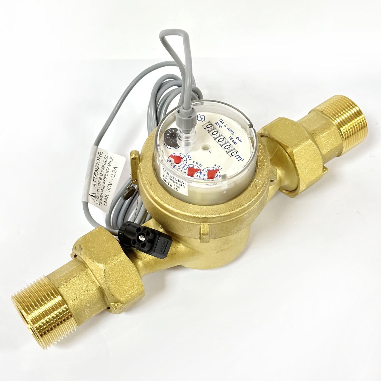 Імпульсний витратомір різьбовий ХВ 1 1/4", 1л/імп, фото 1