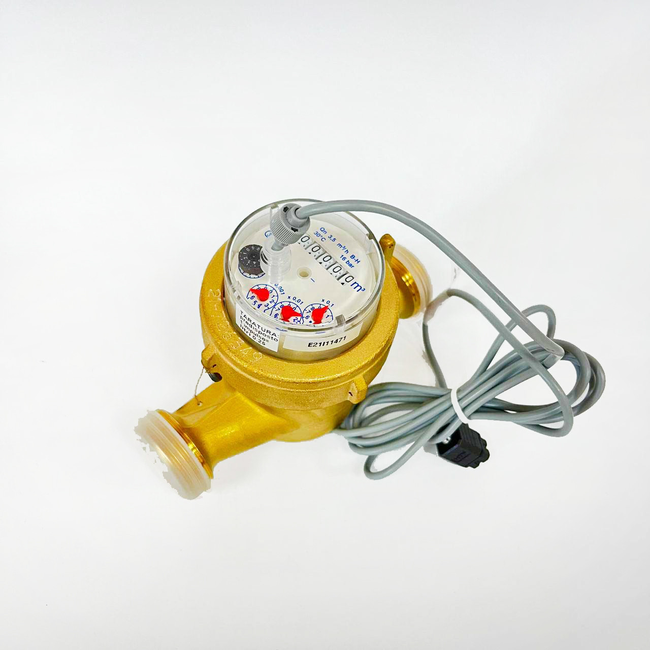 Імпульсний витратомір різьбовий ХВ 1", 0.25л/імп, фото 1