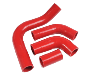 Патрубок радиатора Волга 3110 дв.402 компл.4шт (силикон красный)