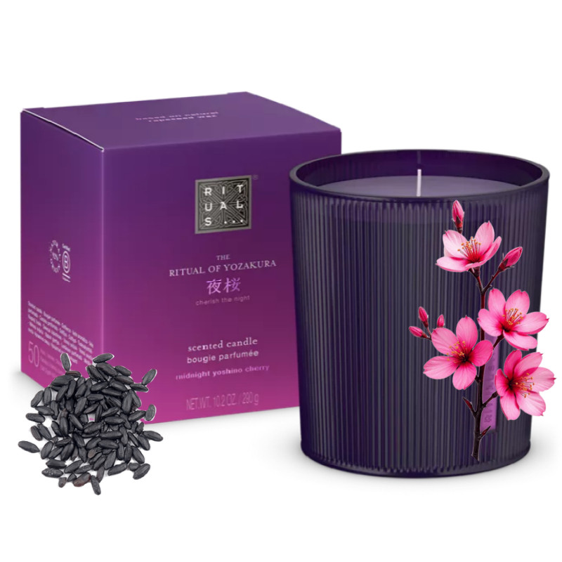 Rituals Ароматична свічка Yozakura, Пошкоджена коробка 290 гр Нідерланди,  (50 годин горить), фото 1