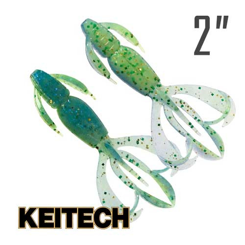 Crazy Flapper 2" (50 мм.) 8 шт. Силикон Keitech col. EA#17 midnight chart back, фото 1