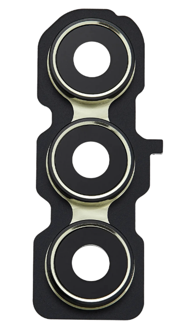 Скло камери для Samsung A556 Galaxy A55 з рамкою жовтого кольору, Lemon