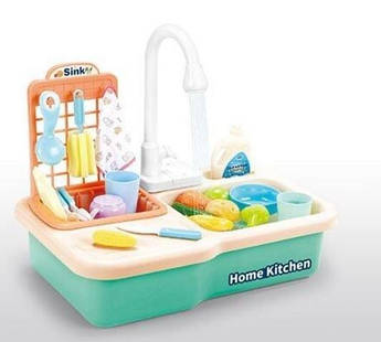 Мийка для посуду 39см з водою на батарейках автоматична подача води аксесуари