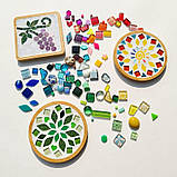 Набір підставка з мозаїки «Янтарний берег на білому фоні» для дитячої творчості, фото 5