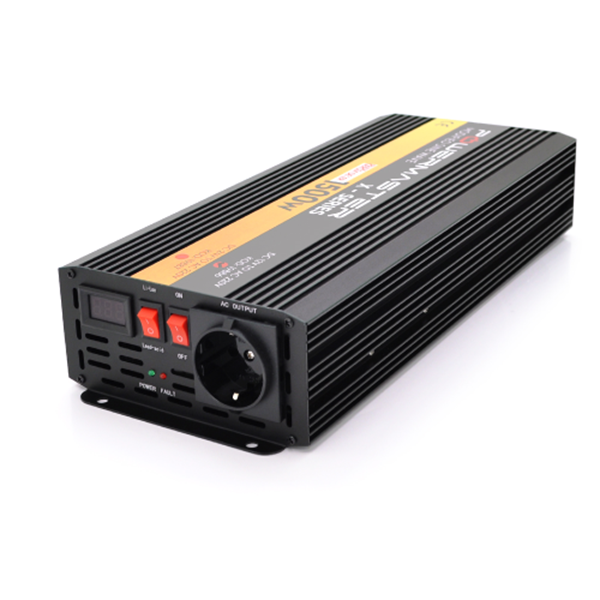 Інвертор напруги POWERMASTER-1500 (900 Вт) 12/220V approximated 1 + крокодили, фото 1