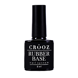 CROOZ Rubber Base — прозора каучукова база для гель-лаку, 8 мл