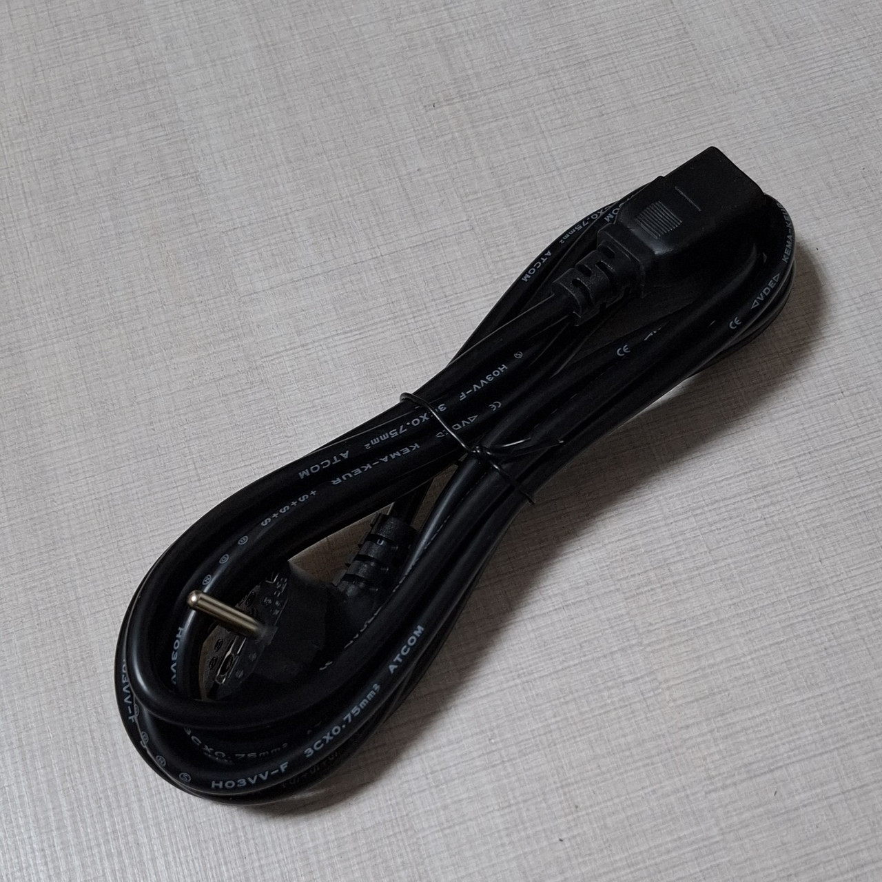 Шнур живлення 220 В ПК 0,75 мм² 3,0 м