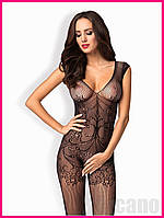 AR Комбинезон Obsessive Bodystocking LUX HOT черный из сеточки для эротических игр и романтических веч SEX69\0