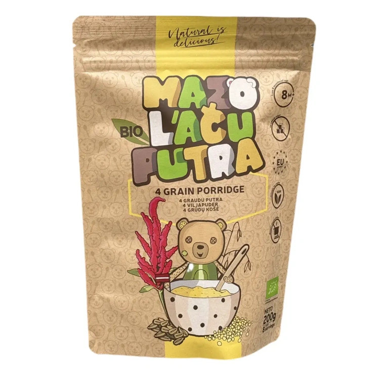 Каша Mazo Lacu органічна Багатозернова 8 місяців 200 гр