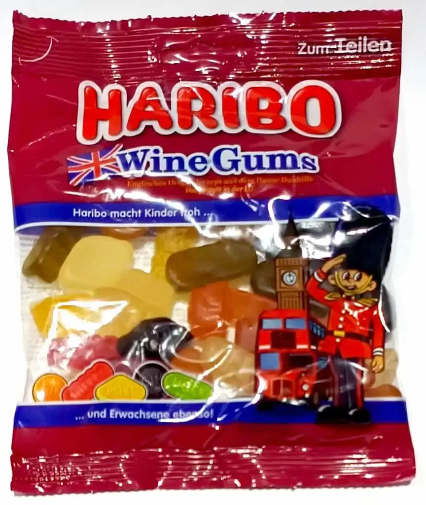 Желейні цукерки Haribo Wine Gums 175 г — класичне фруктове асорті, фото 1