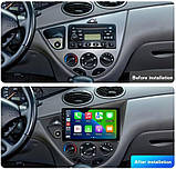 Android 13 Автомобільне радіо стерео для Ford Focus 1998-2006 LHD, Biorunn 9 дюймів Octa Core GPS Navi Wireless Wired Car-Play, фото 7