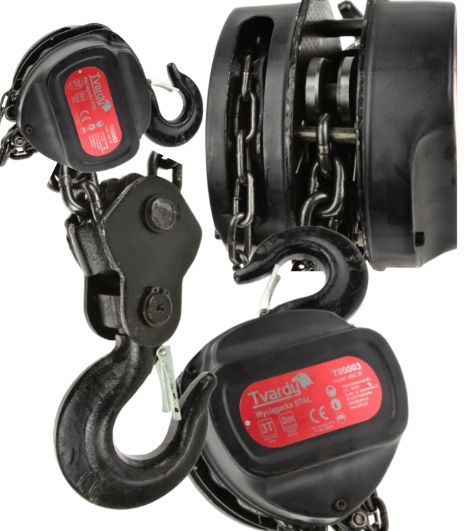 Ручна ланцюгова таль Tvardy (3 т, 3 м), фото 1