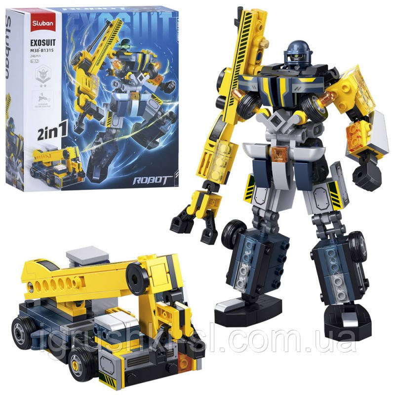 Конструктор Sluban "Робот, Машина, 2 в 1", 246 деталей, фото 1