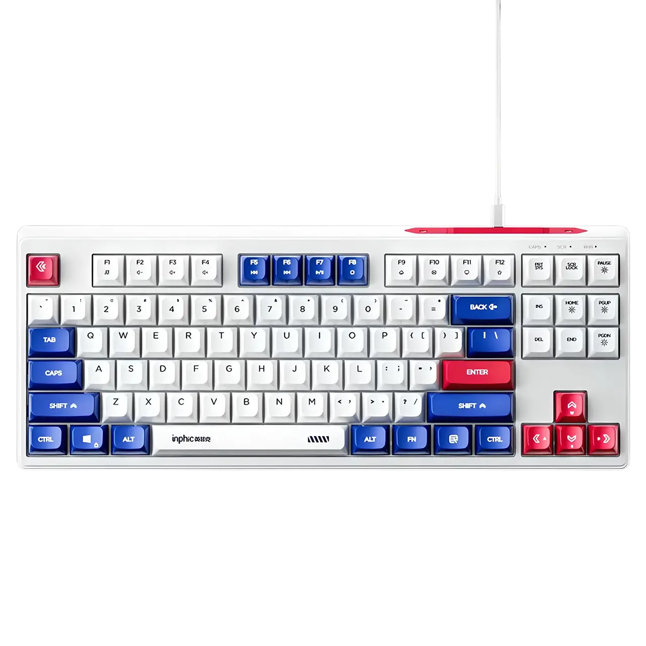 Клавіатура INPHIC K9 ENG White Blue