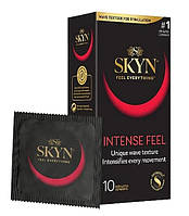 SKYN Intense Feel презервативи ультратонкі безлатексні з текстурованим рельєфом у формі точок 10 шт. Таїланд