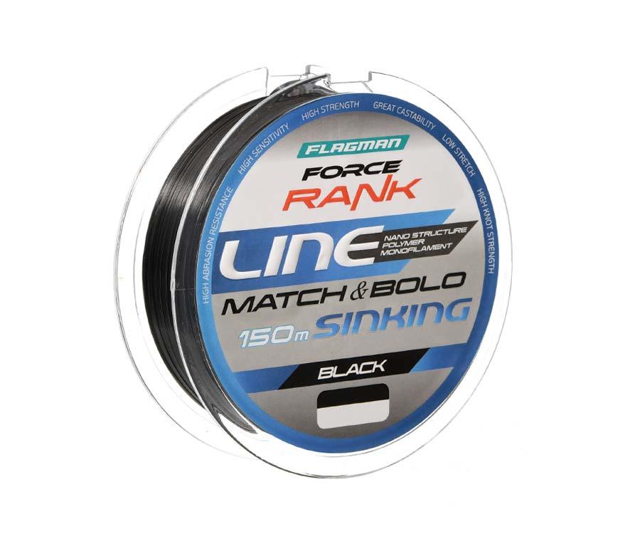 Жилка Flagman Force Rank Bolo/Match Main Line Black 150м 0.20мм (FRBML15020), фото 1