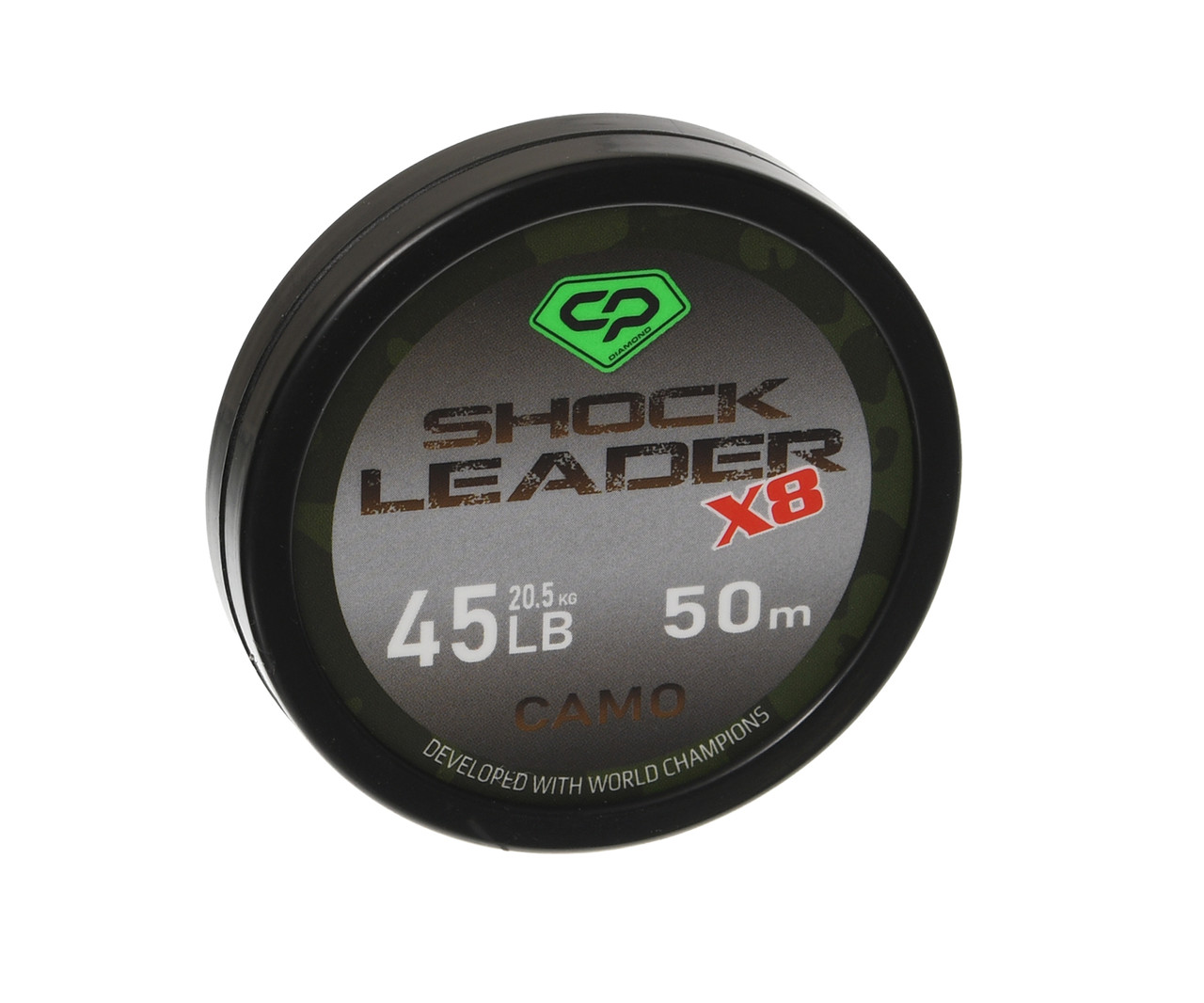 Шок-лідер Carp Pro Diamond Shock Leader Х8 Camo 50м 45lb (CP45-8-50), фото 1