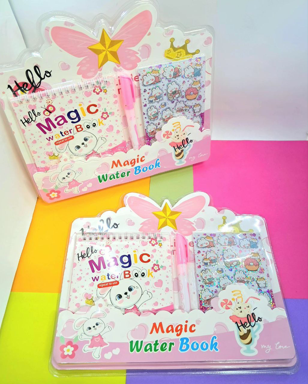 Альбом для розфарбування водою 30*26 см 4 арк + маркер, фото 1