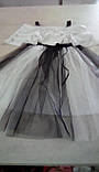 Сукня Софт білий чорний 44 ромір, фото 4