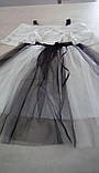 Сукня Софт білий чорний 44 ромір, фото 5