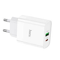 Зарядний пристрій Hoco NT9 1Type-C/1USB/20W PD QC3.0 White