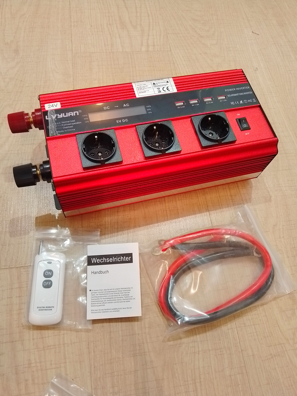 Інвертор модифікований Lvyan 24/220v 2500/5000w, фото 1