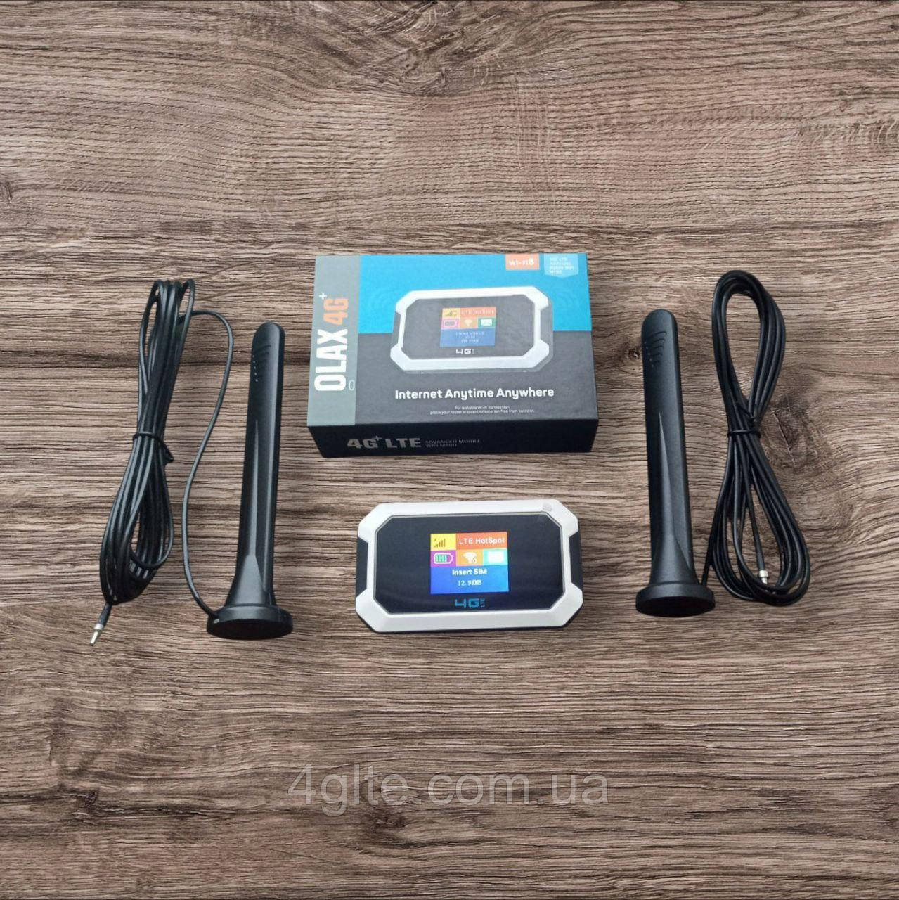 4G Wi-Fi роутер OLAX MT80 з антенами 12 dBi (FixTTL, Change IMEI, 3000mAh, 2xCRC-9), фото 1