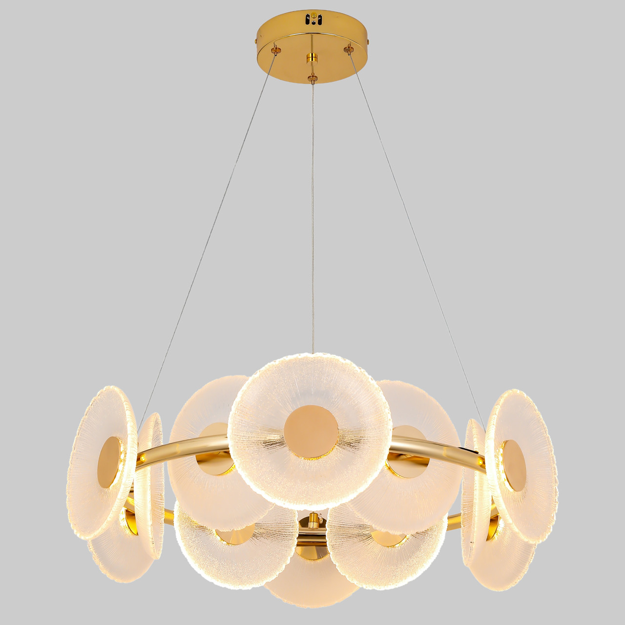 Люстра золотиста підвісна "Blossom Gold" 57см 25W (803-6103-12led (600) FGD)