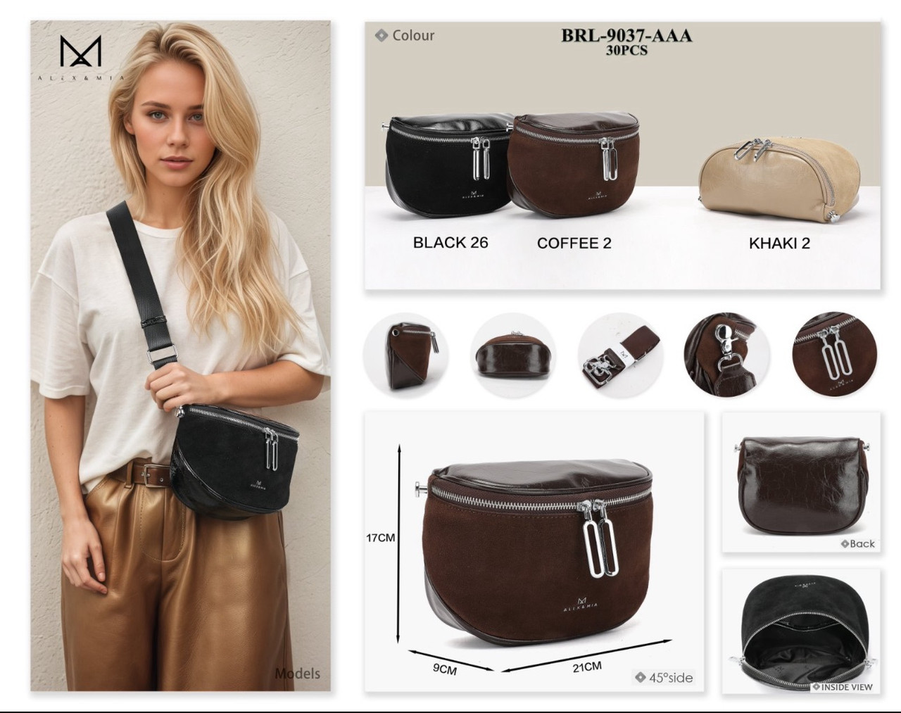 Жіноча сумка на плече Alex&Mia 9037 Купити Жіночі клатчі в Одесі Модні жіночі сумочки та клатчі, фото 1