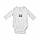Біле боді на запах з довгим рукавом для новонароджених 50 см (0-1М), фото 2