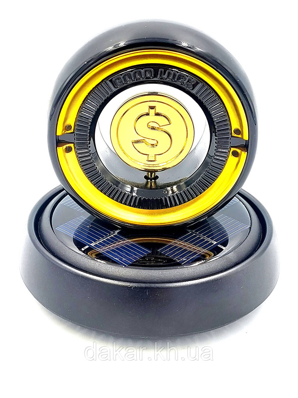 Ароматизатор Золотий долар Black на сонячній батареї TYN 061 Sameili, фото 1