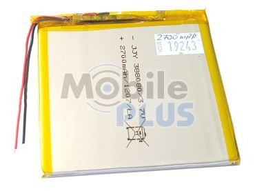 Акумулятор з контролером універсальний 80mm * 80mm * 5mm (Li-ion, 3.7 V, 2600 mAh), фото 1