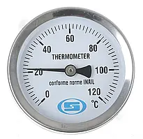 Термометр горизонтал. 1/2 D60mm L 50mm (0-120С)