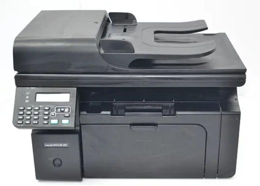 БФП Б-клас HP LaserJet Pro M1214NFH MFP / Лазерний монохромний друк / 600x600 dpi / 18 стр/мин / A4 / USB Type-B, Ethernet /